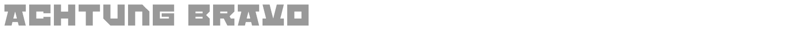 Achtung Bravo font preview